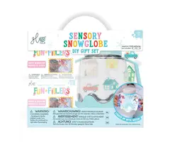 Glo pals Glo Pals DIY Sensory Play Jar Set: Snowglobe
