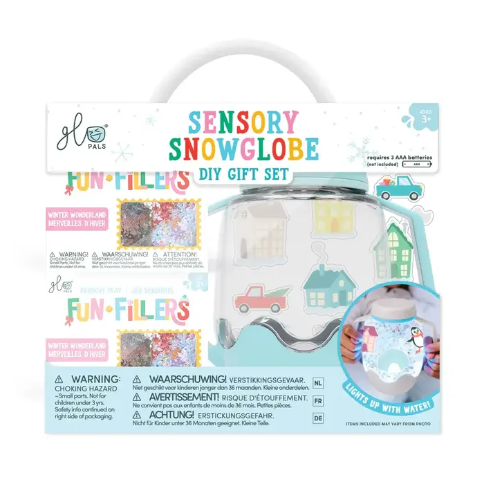 Glo pals Glo Pals DIY Sensory Play Jar Set: Snowglobe TOP STAFF PICK