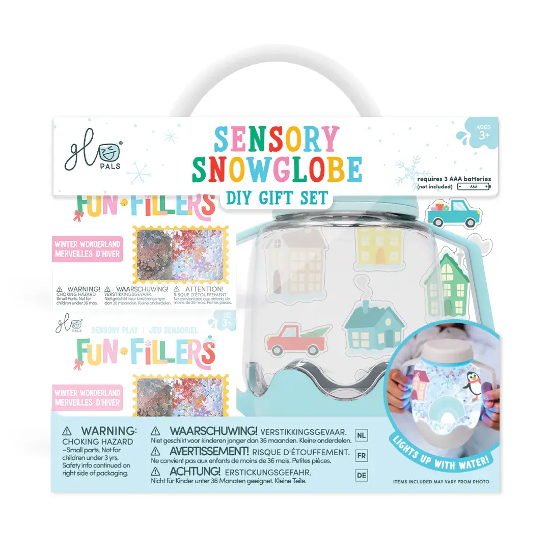 Glo pals Glo Pals DIY Sensory Play Jar Set: Snowglobe TOP STAFF PICK