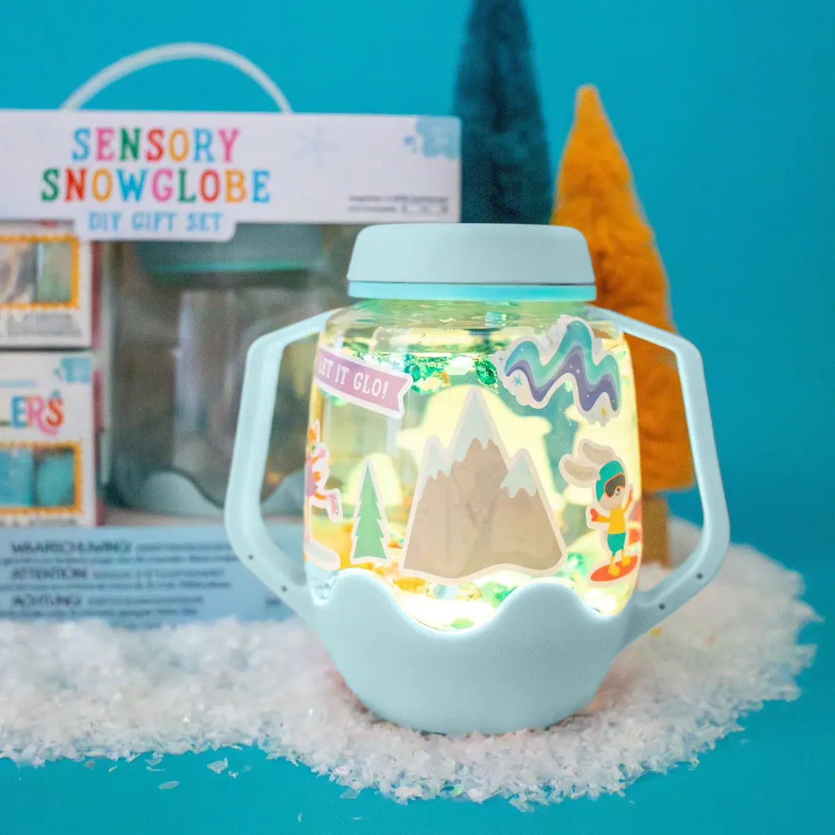 Glo pals Glo Pals DIY Sensory Play Jar Set: Snowglobe TOP STAFF PICK
