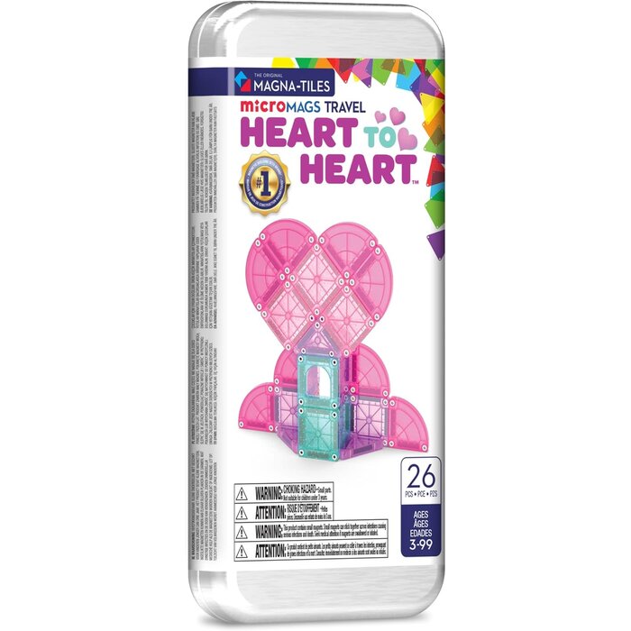 microMAGS   Heart to Heart  26 Piece Travel Set