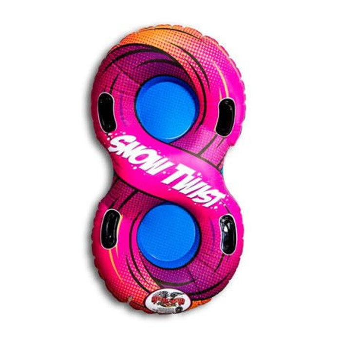 Flexible Flyer Sleds / Paricon Inc Snow Twist Tube sled - asst colors 57" INFLATABLE SNOW TWIST SNOW TUBE FOR 2 PEOPLE