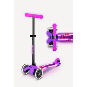 Micro Mini Glow Plus LED Scooter - Frosty Pink