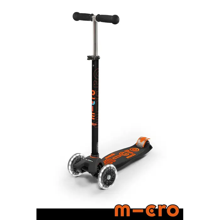 Micro Scooters Maxi LED Scooter - Black/Orange (NEW)