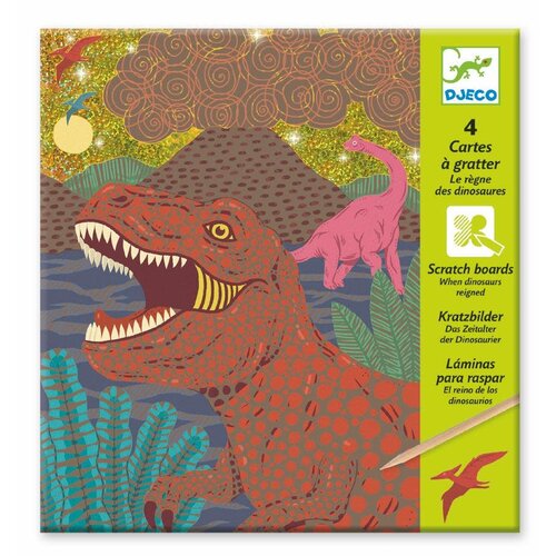 Djeco Scratch Cards Dinosaurs