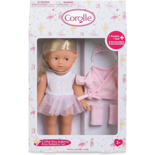 Corolle Mini Corolline Rosy Ballerina 8" Doll Set 3+