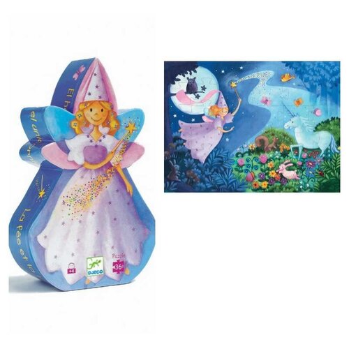 Djeco Silhouette Fairy And Unicorn 4+