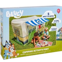 Little Kids Bluey Camping Activity Fort and games ages 3+
