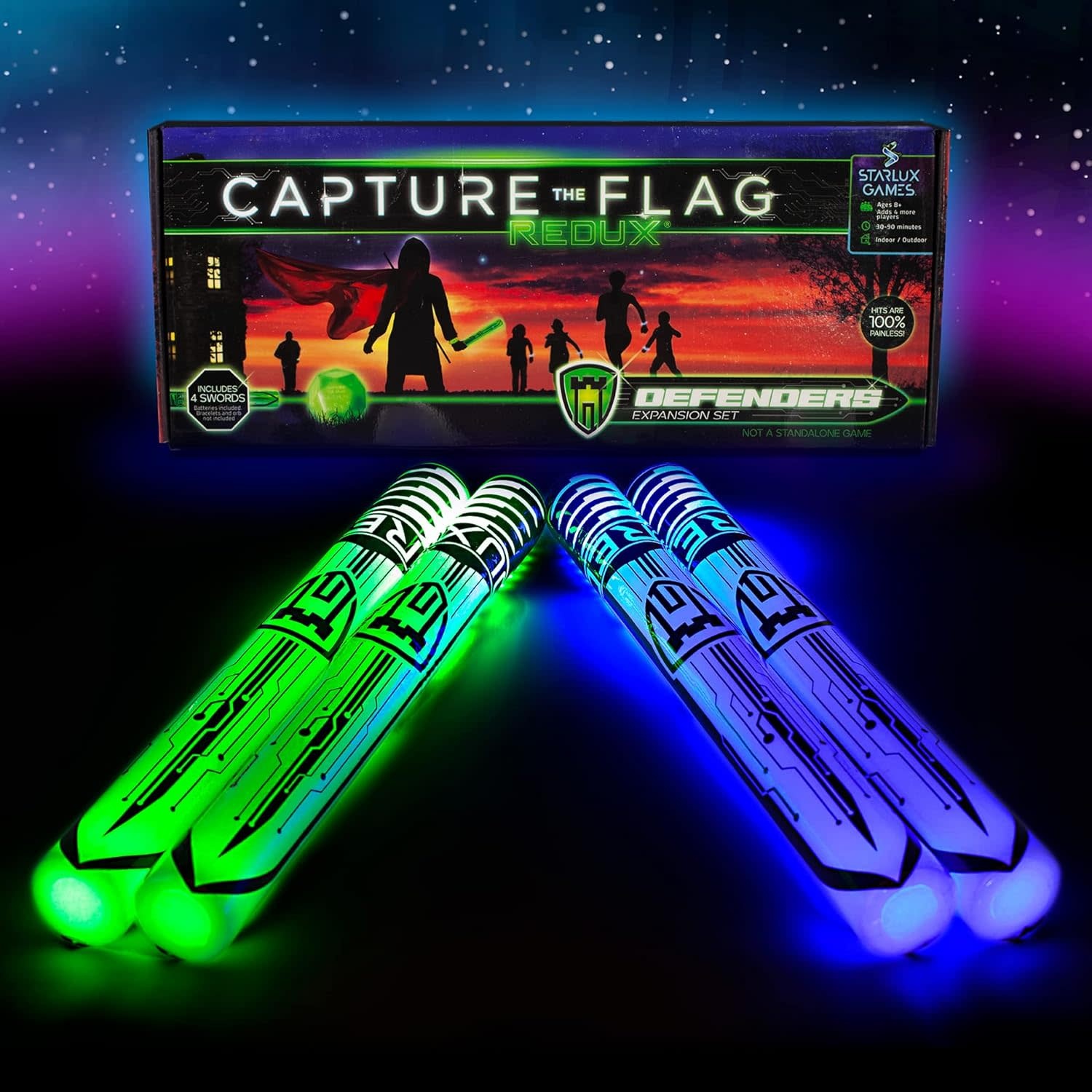 *BUY ONE GET ONE FREE* Glowing Foam Toy Swords 4ct expansion