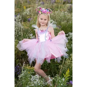 Woodland Butterﬂy Dress & Headpiece, Size 5-6