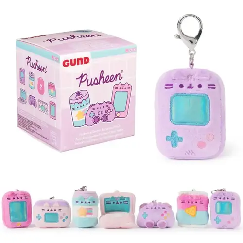 Spinmaster Gund Pusheen Gamer 3" Plush Keychain Surprise Box