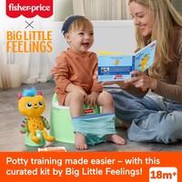 Mattel Fisher-Price Toddler Toys Big Little Feelings Potty Training Kit, 6-Piece Set of Activities & Parenting Tips for Kids Ages 18 Months+