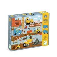 Djeco Puzzle Giant Floor Construction Site ages 3+ 12 pieces + 5 pieces