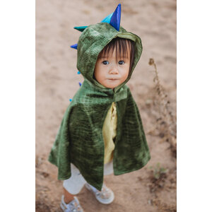 Dragon Toddler Cape, Green/Blue, Size 2-3T