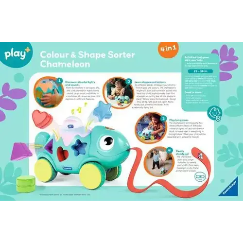 Colour & Shape Sorter Chameleon Brio Baby Colour & Shape Sorter Chameleon
