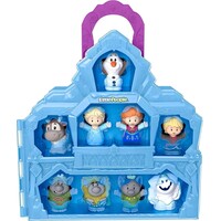 Mattel Fisher-Price Little People Toddler Toy Disney Frozen Carry Along Castle Case Playset with Figures for Pretend Play Kids Ages 18+ Months​