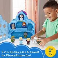 Mattel Fisher-Price Little People Toddler Toy Disney Frozen Carry Along Castle Case Playset with Figures for Pretend Play Kids Ages 18+ Months​