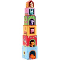Djeco DJECO - Topanifarm Blocks - Build a Farm, Wooden Blocks & Animal Toys  18+ Months