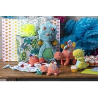 Mary Meyer Mary Meyer Pebblesaurus Soft Toy Baby Rattle, 5-Inches, Green Dino