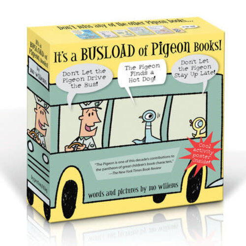 Mo Willems It's a Busload of Pigeon Books! ages 3-5