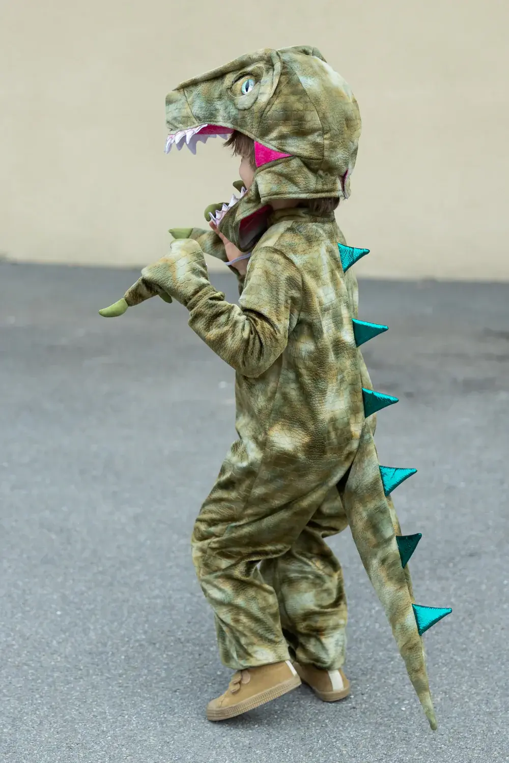 A Land Before Mine Deluxe Raptor Dino Costume, Size 7-8