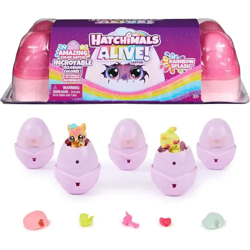 Hatchimals Hatchimals Alive Rainbow Splash Egg Carton
