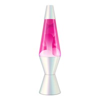 Schylling Schylling The Original LAVA Brand Lava Lamp, Opalescent Pearl Style, 14.5″ White Wax in Pink Liquid, Ages 13+