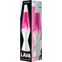 Schylling Schylling The Original LAVA Brand Lava Lamp, Opalescent Pearl Style, 14.5″ White Wax in Pink Liquid, Ages 13+