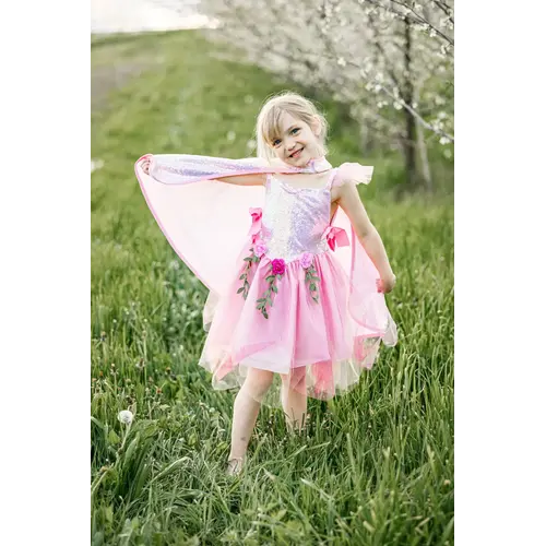 Great Pretenders Sequins Forest Fairy Tunic, Pink, Size 5-6