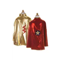 Great Pretenders Reversible Wonder Cape, Red/Gold, Size 5-6
