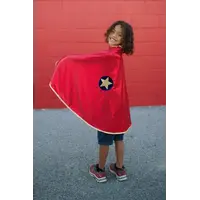 Great Pretenders Reversible Wonder Cape, Red/Gold, Size 5-6
