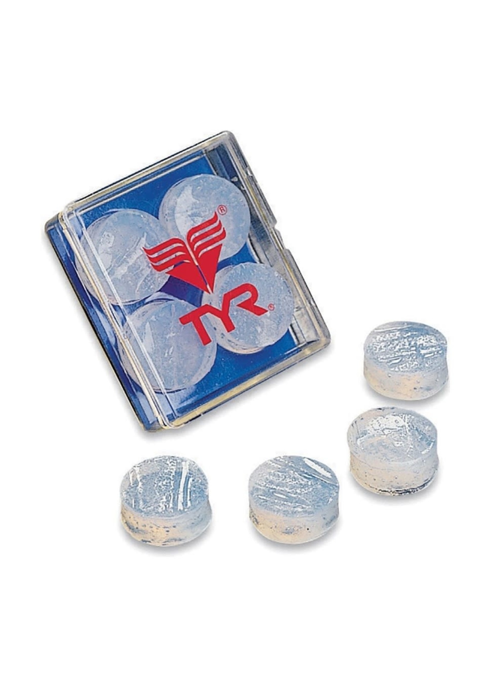 TYR TYR 4-Pack Soft Silicone Ear Plugs 101 (CLEAR)