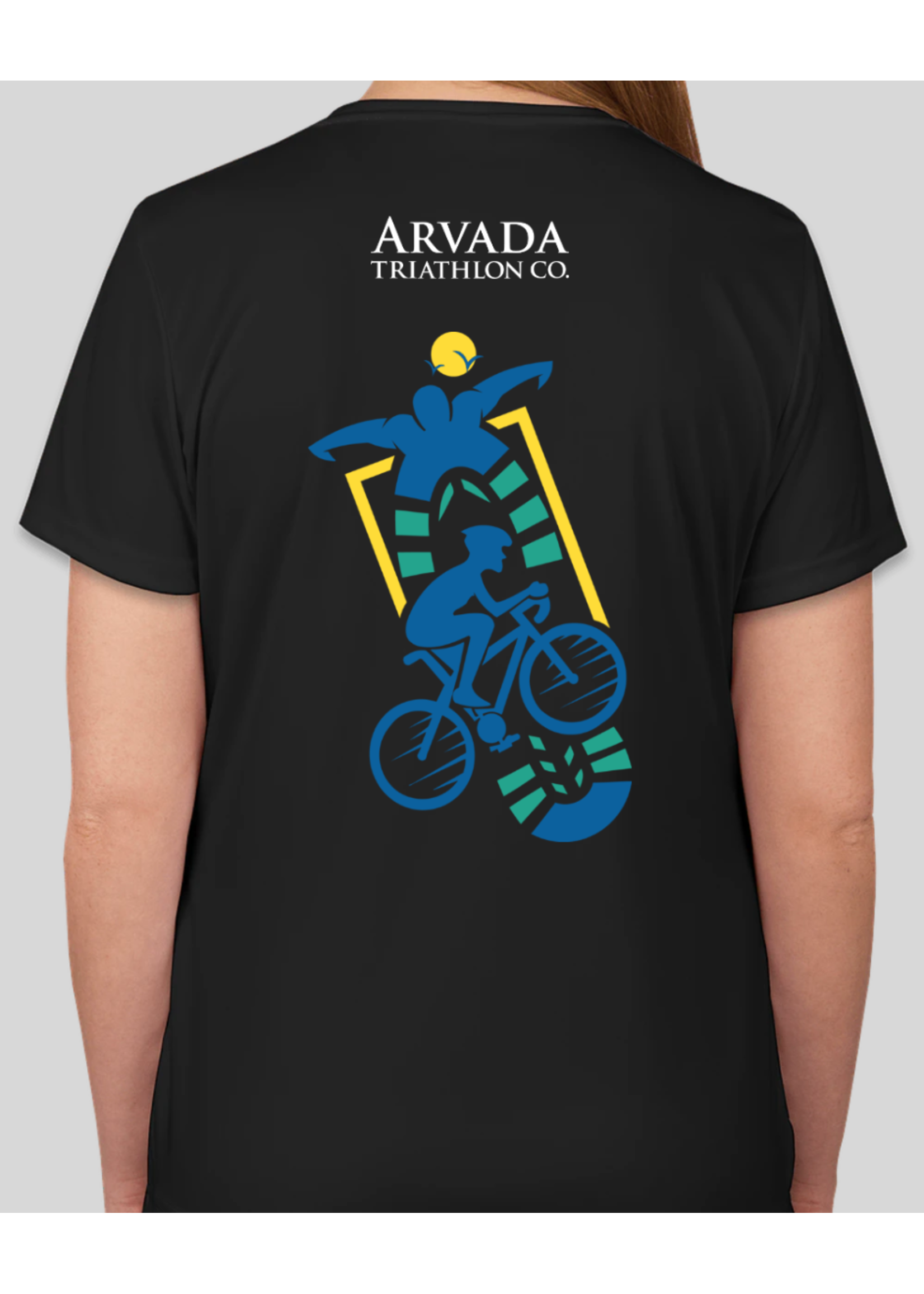 ARVADA TRI BLACK PERF TEE WOMEN'S