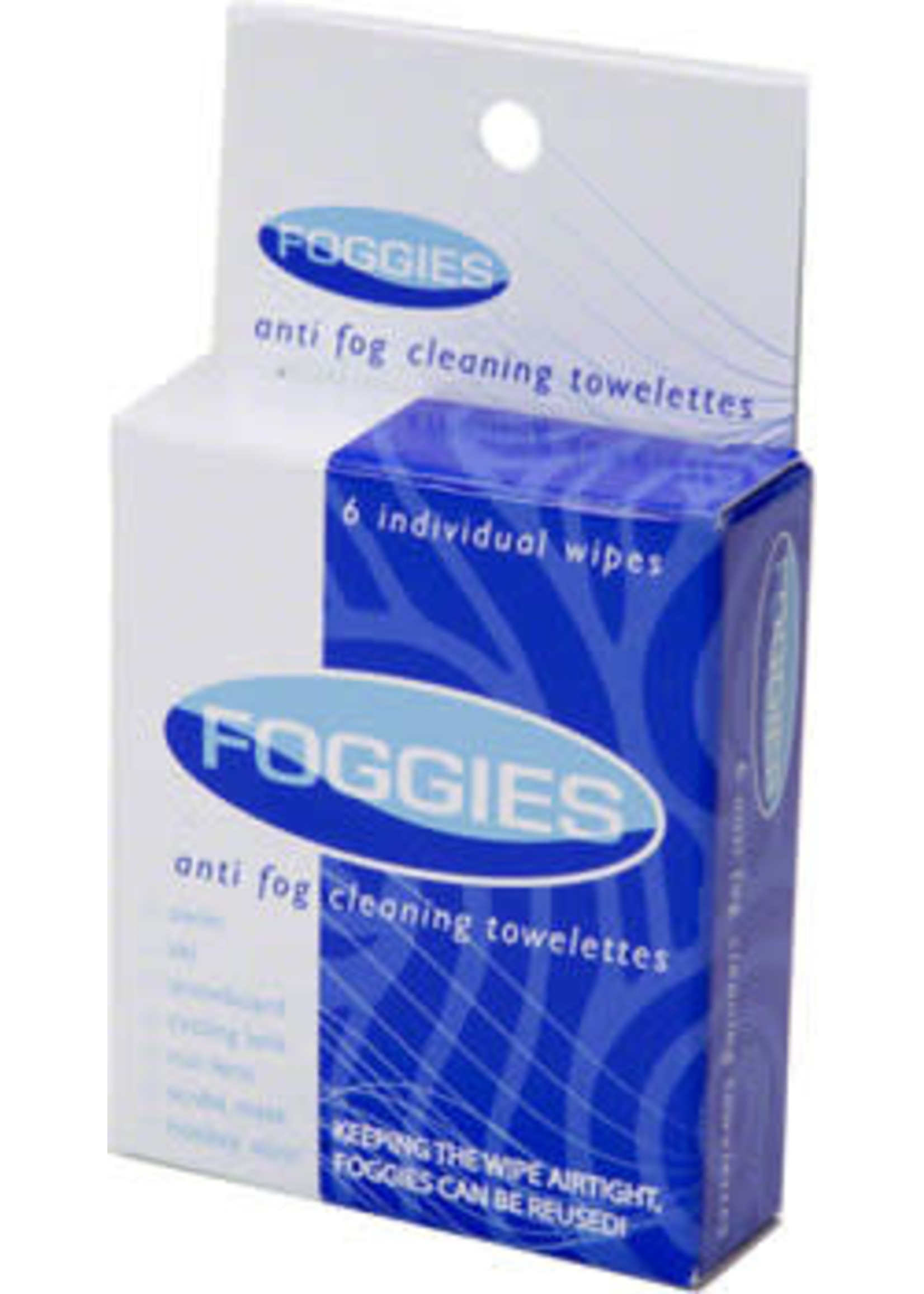 Foggies Foggies Anti fog cleaning towelettes 6 pack
