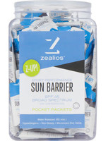 Zealios Sun Barrier SPF 45 Sunscreen: 10ml single use packets