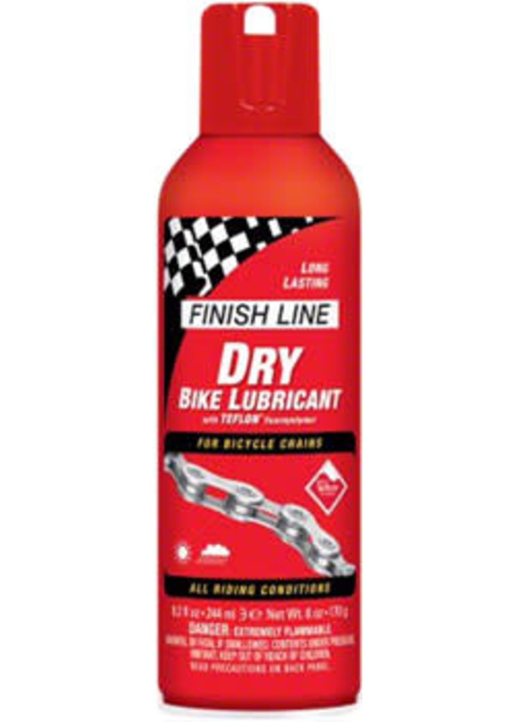 Finish Line Finish Line DRY Bike Chain Lube - 8 fl oz, Aerosol