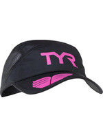 TYR TYR Competitor Running Cap: Black/Pink One Size
