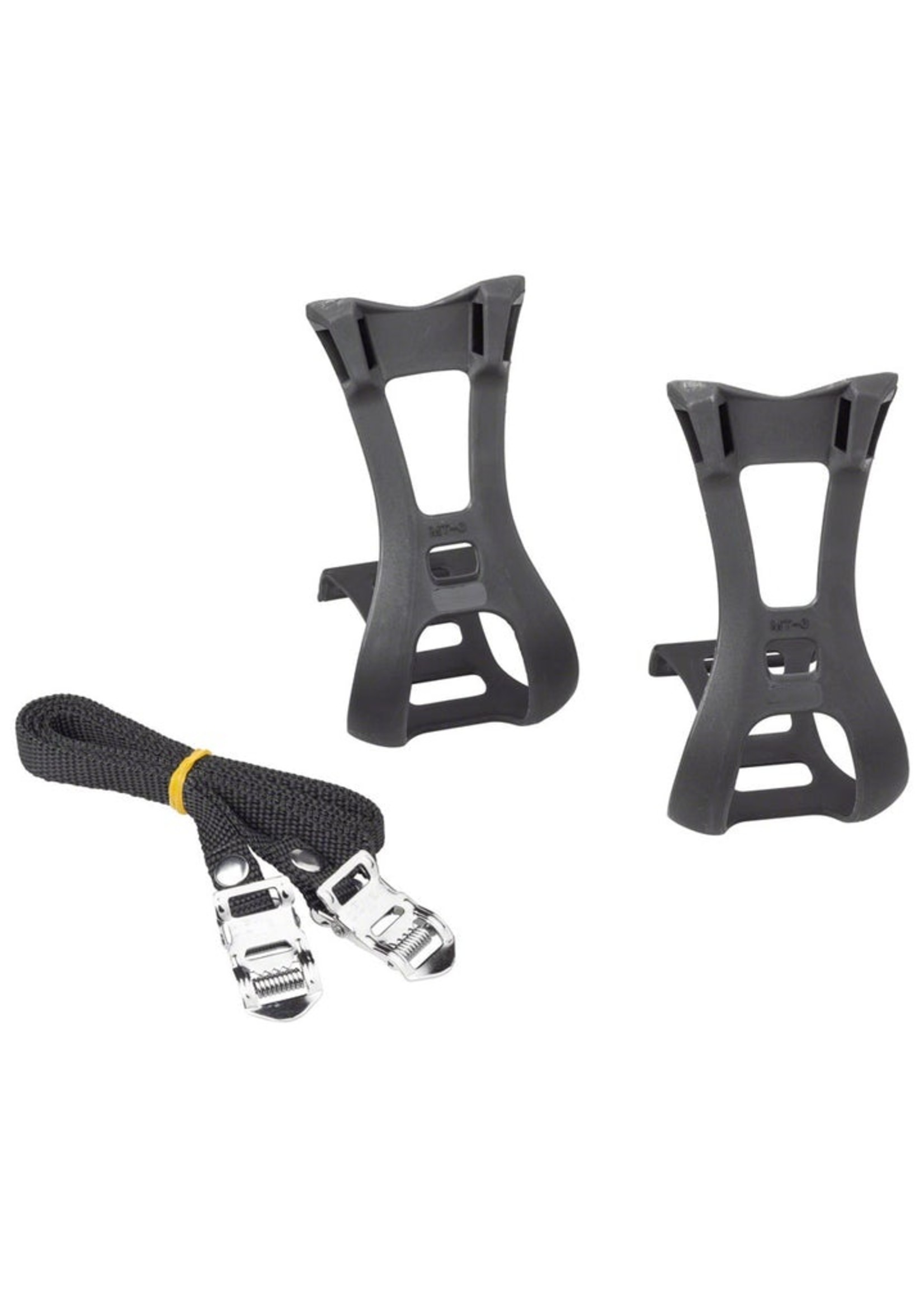 Dimension Toe Clip and Strap Set LG/XL Black