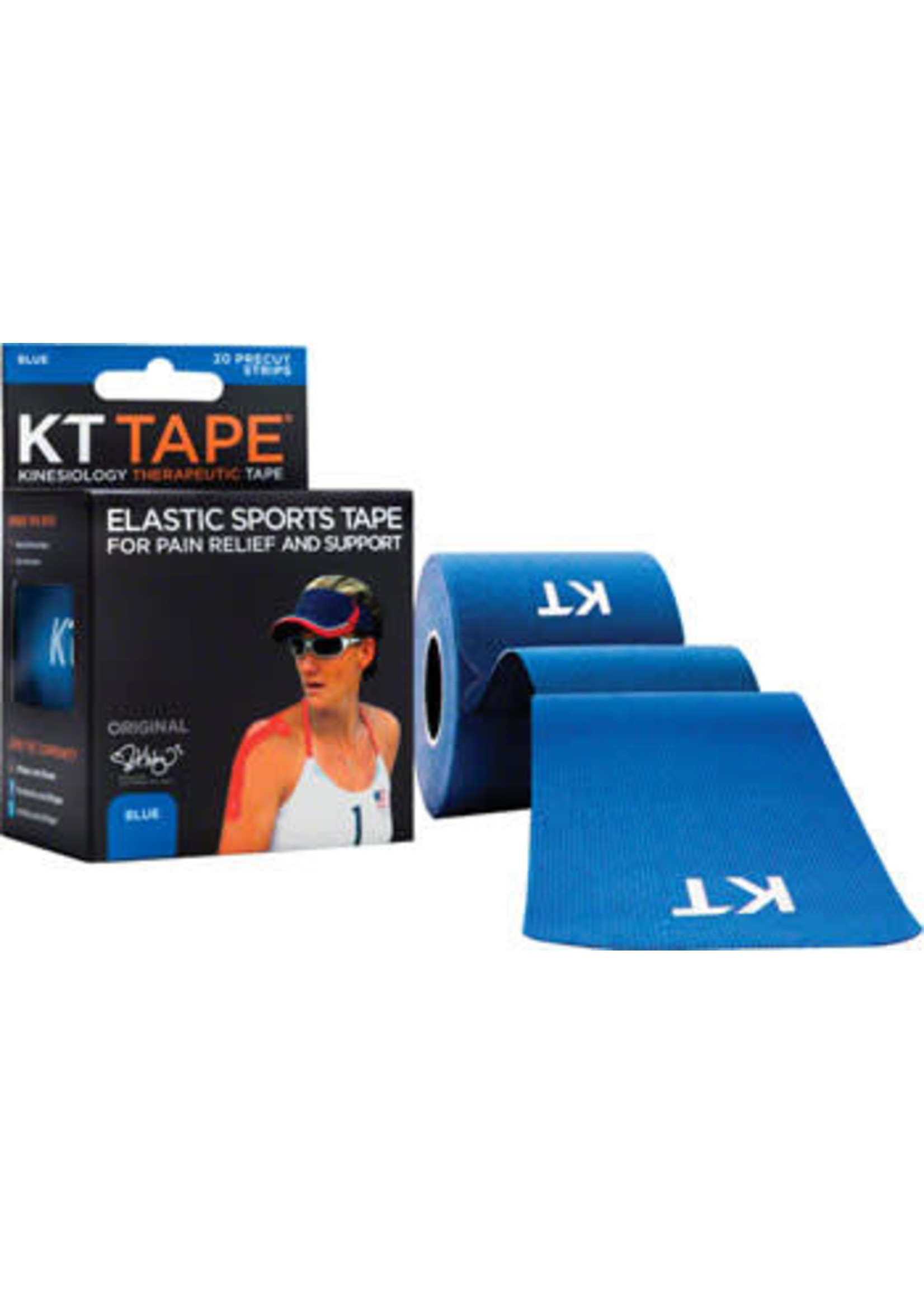 KT Tape KT Tape Kinesiology Therapeutic Body Tape: Roll of 20 Strips, Blue
