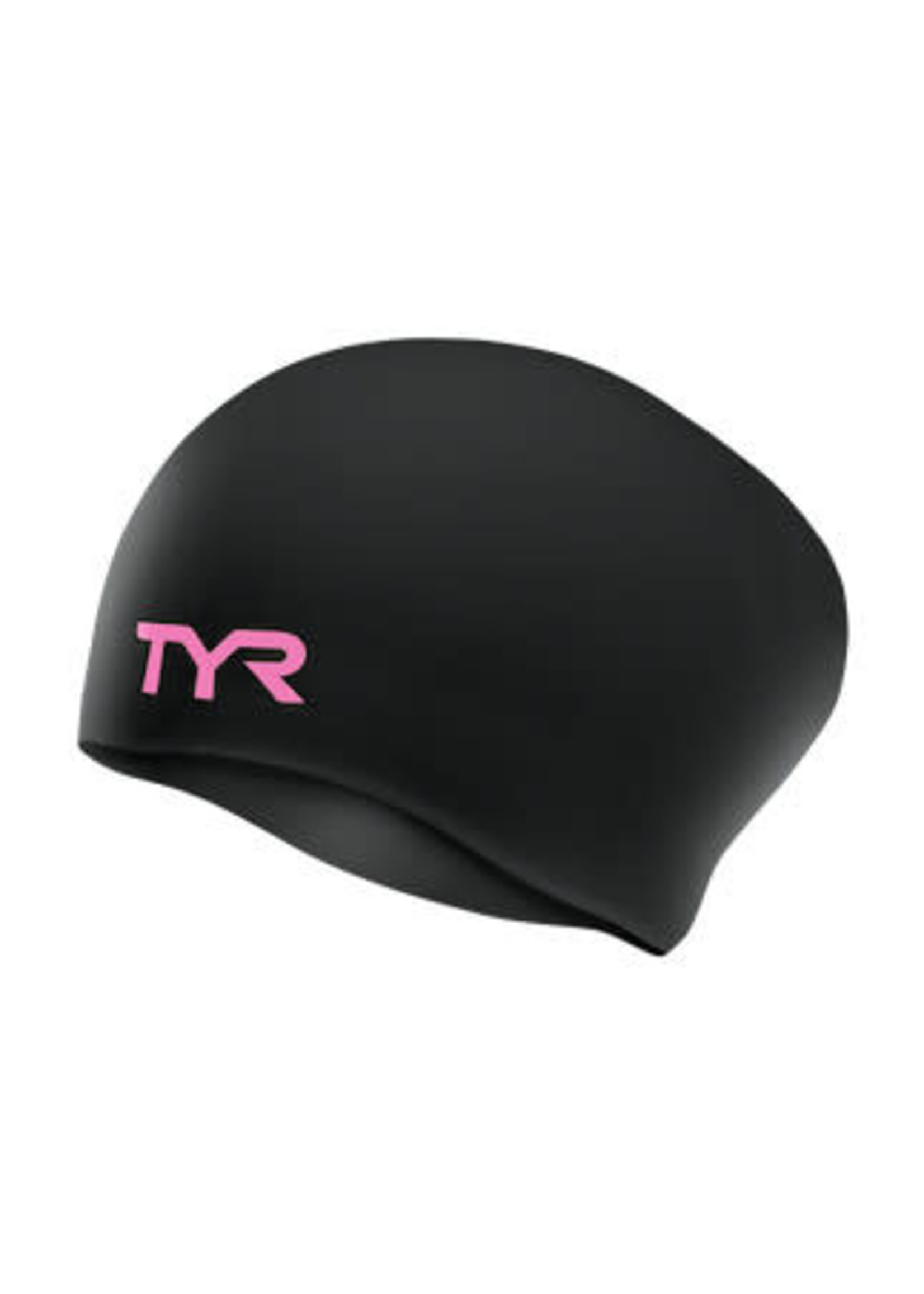 TYR TYR Pink Long Hair Silicone Swim Cap