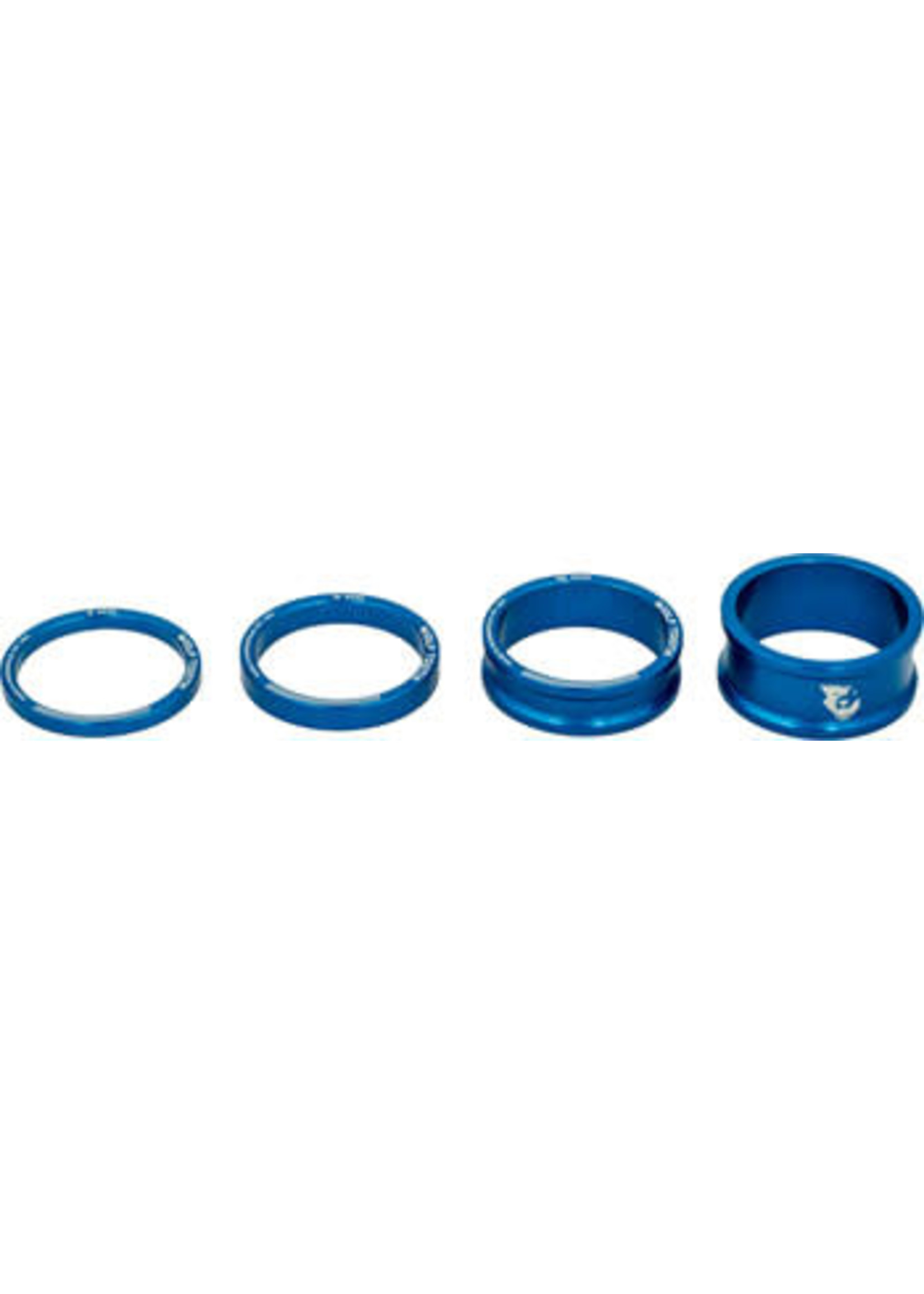 Wolf Tooth Wolf Tooth Headset Spacer Kit 3, 5, 10, 15mm, Blue