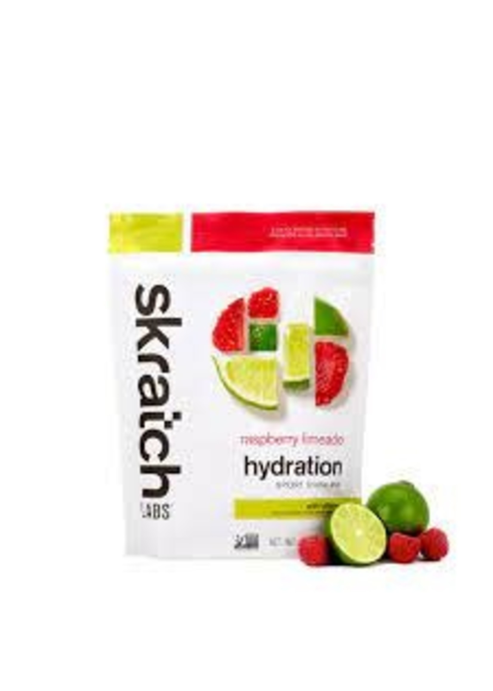 Skratch Skratch Labs Sport Hydration Drink Mix: RASPBERRY LIMEADE (50MG CAFFEINE) , 20-Serving Resealable Pouch
