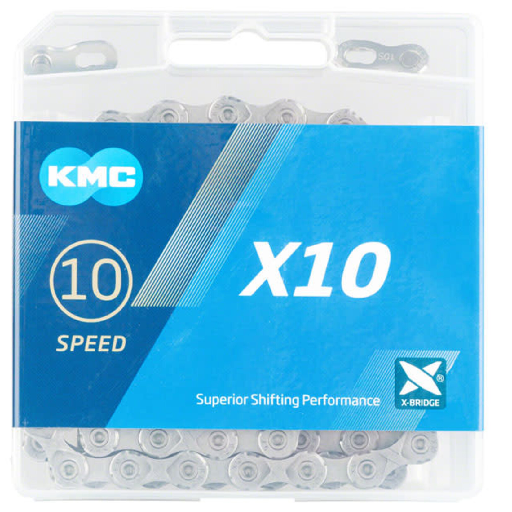 KMC KMC X10 Chain - 10-Speed, 116 Links, Gray