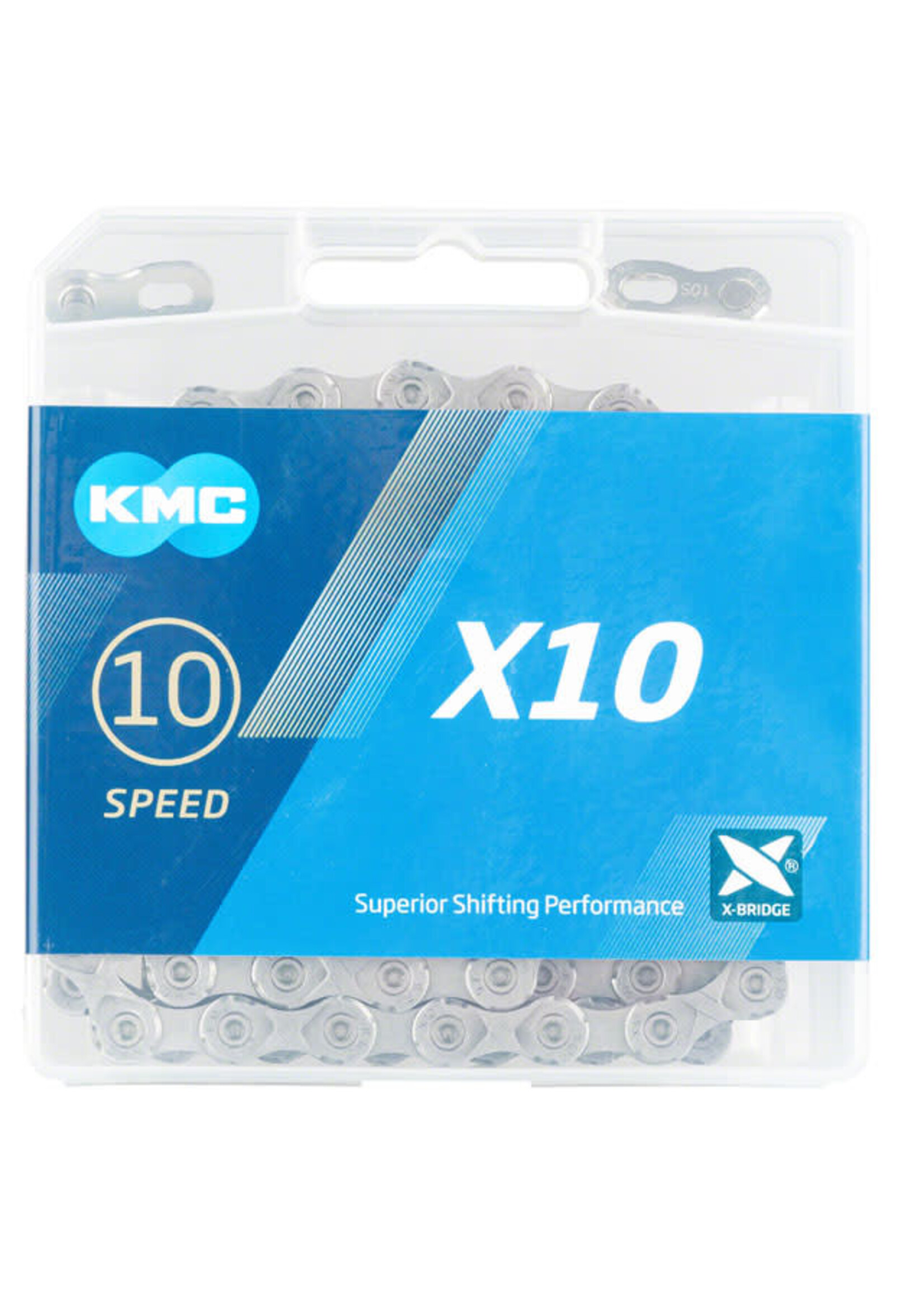 KMC KMC X10 Chain - 10-Speed, 116 Links, Gray