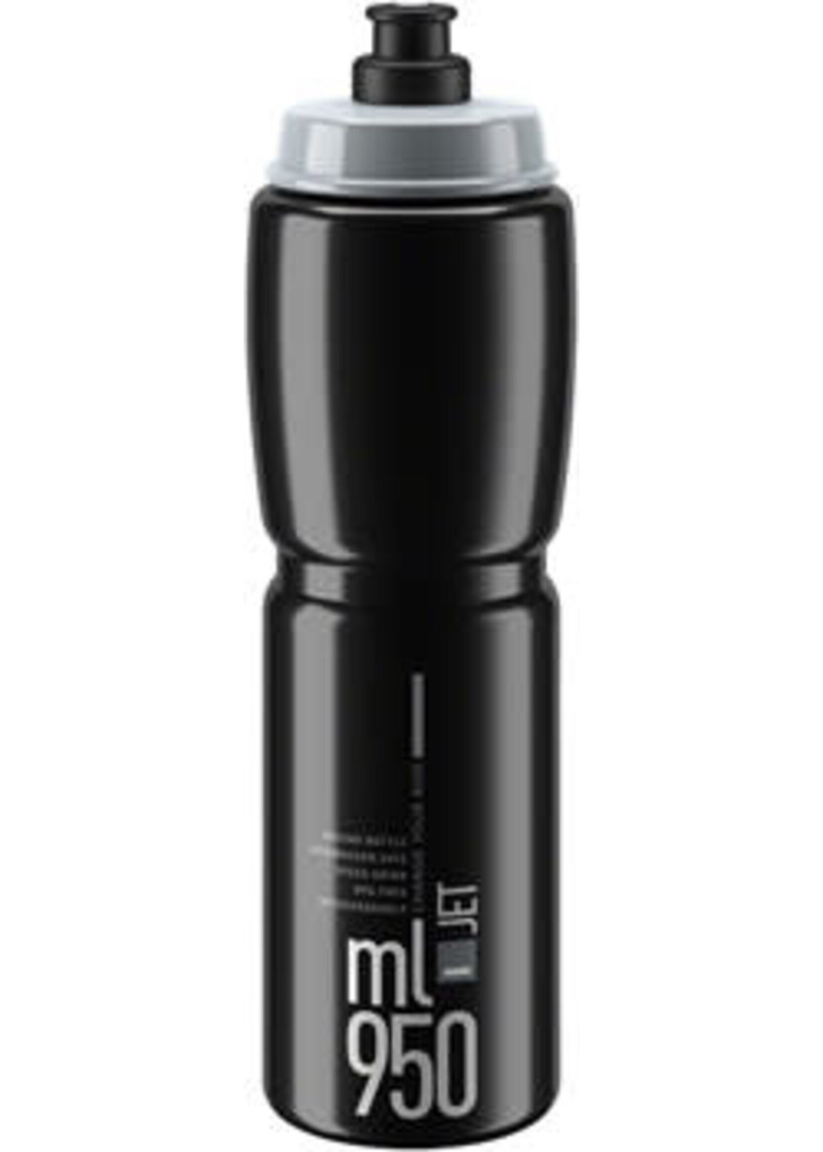 Elite Elite SRL Jet Water Bottle - 950ml, Black/Gray
