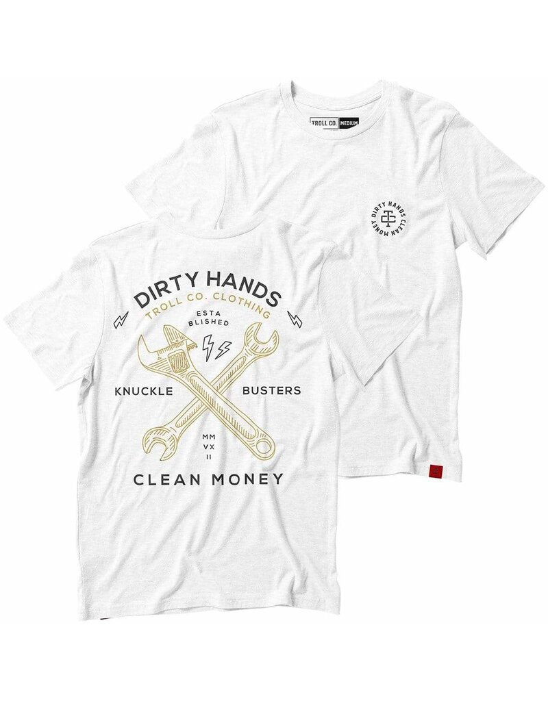 TROLL CO. TWISTING WRENCHES TEE (WHITE)