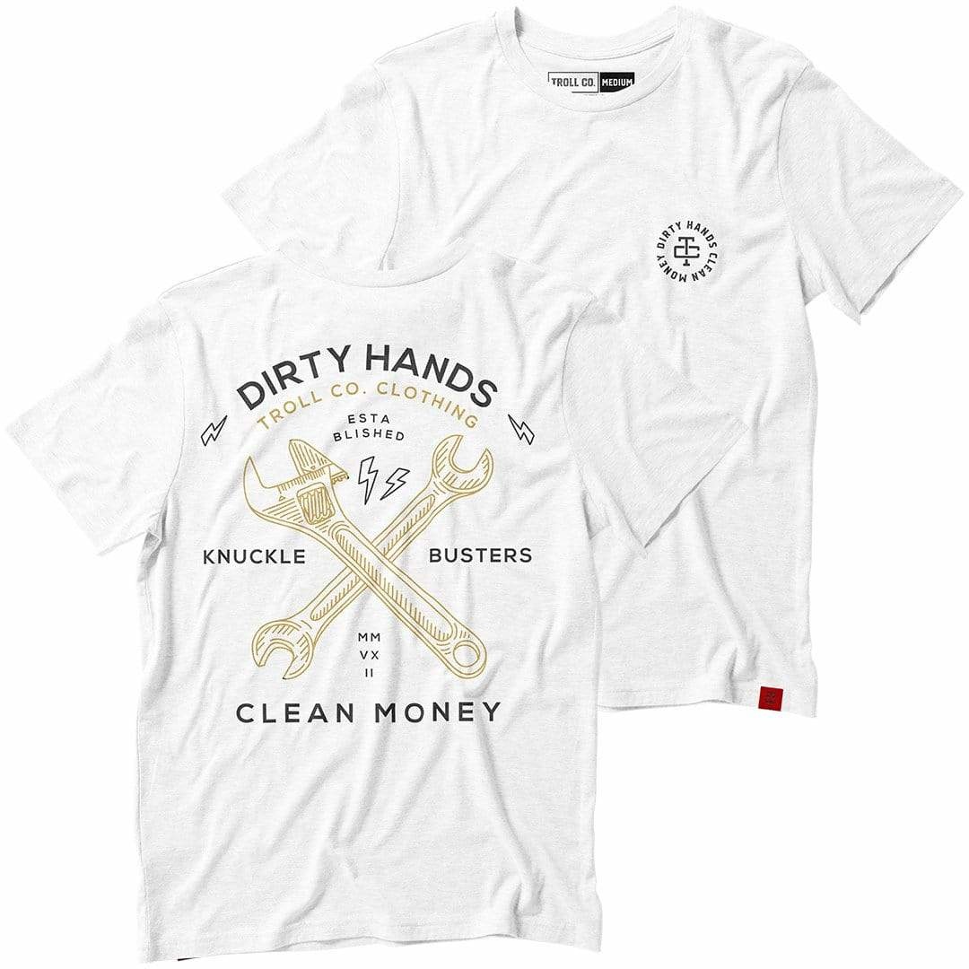 TROLL CO. TWISTING WRENCHES TEE - WHITE