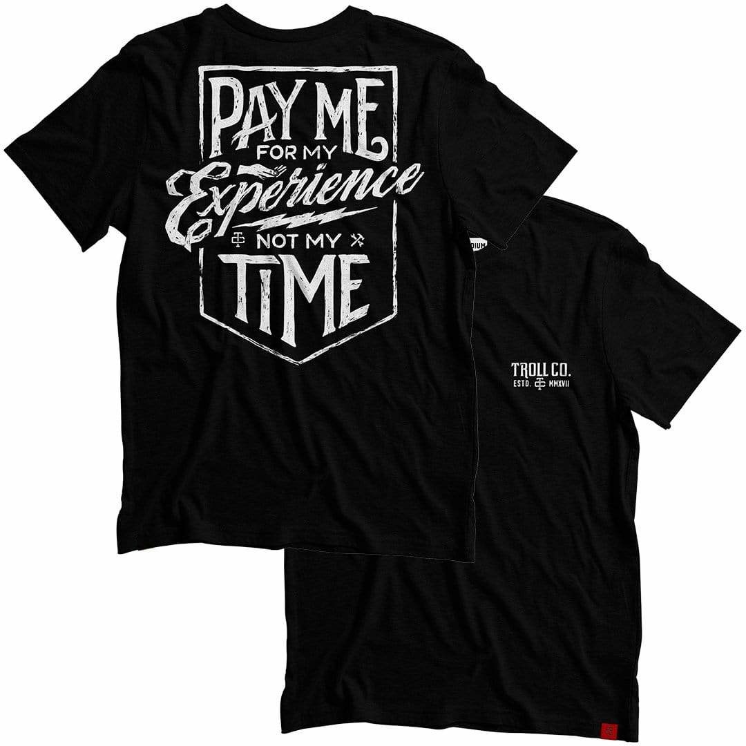 TROLL CO. PAY ME TEE - BLACK