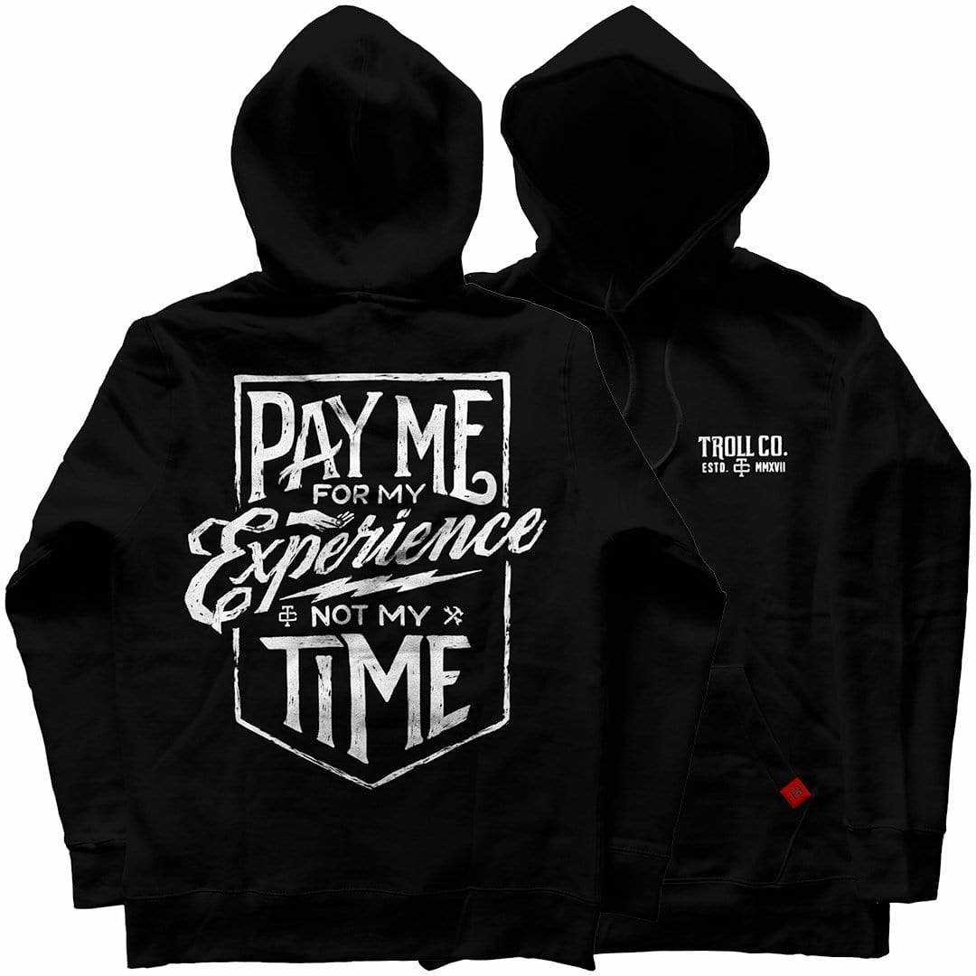 TROLL CO. PAY ME HOODIE - BLACK