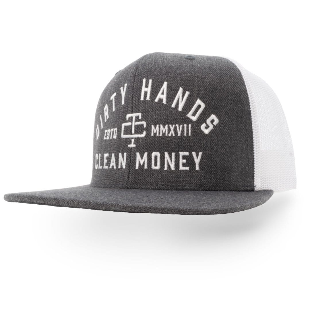 TROLL CO. DHCM MESHBACK HAT - CHARCOAL WHITE